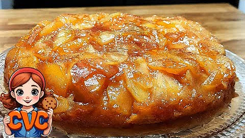 Apple Skillet Cake - Iron Skillet Upside Down Cake - Delicious Moist Cake
