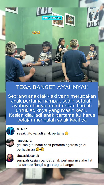 Tega Banget Ayahnya, Pasti anaknya Sakit Hati itu