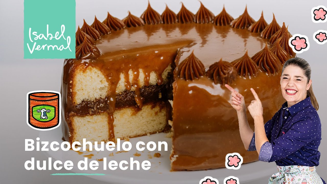 Bizcochuelo con dulce de leche
