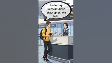 🧳 Lost Luggage at the Airport – Easy English Conversation #learnenglish