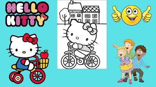 Coloring Hello Kitty | تلوين هالو كيتي للاطفال