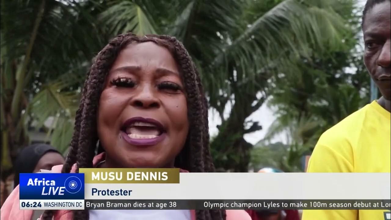 Protests held in Liberia on Thursday
