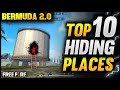 TOP 10 HIDING PLACES IN BERMUDA 2.0 FREE FIRE