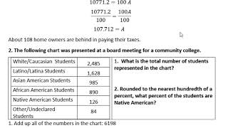 Percents - Word Problems