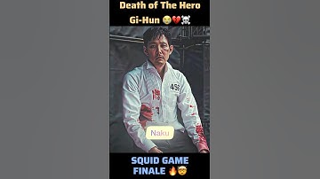 Death ☠️ scene of SQUID GAME Hero Gi-Hun 😭😭💔🔥 #squidgame3 #round6 #edits #shorts