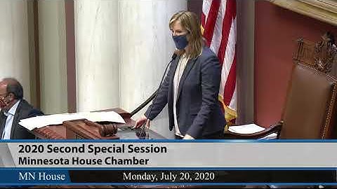 2020 Second Special Session: House Floor Session - part 1  7/20/20