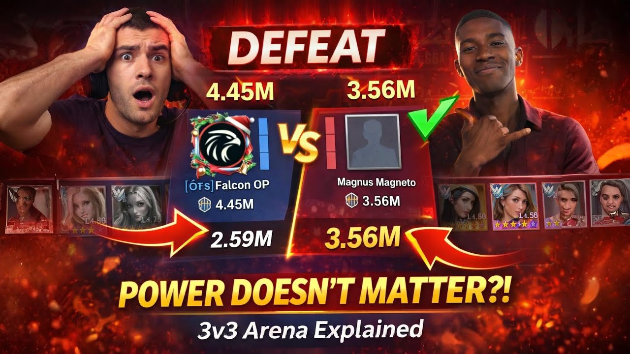 Арена 3 на 3: объяснение! Почему вы проигрываете, даже имея больше сил | 