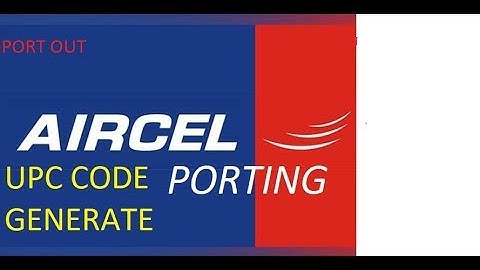 How to port aircel no wth out any network || Aircel upc code generating