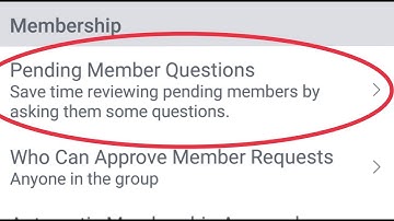 Pending Member Questions In Facebook Group