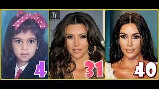 Kim Kardashian 2022 Transformation 1 to 40 Years