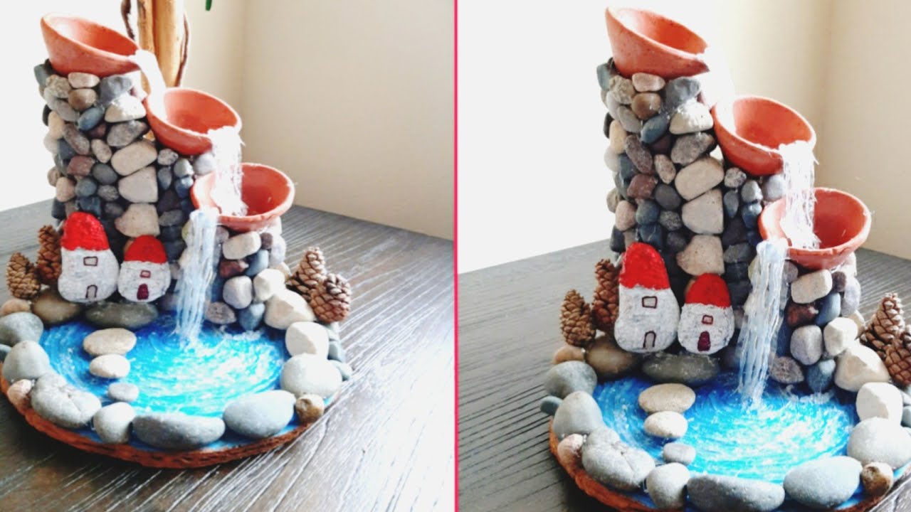 water fountain/glue gun water fountain/hot glue gun fountain YouTube