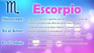 Horóscopo Del Día - Escorpio - 19112016