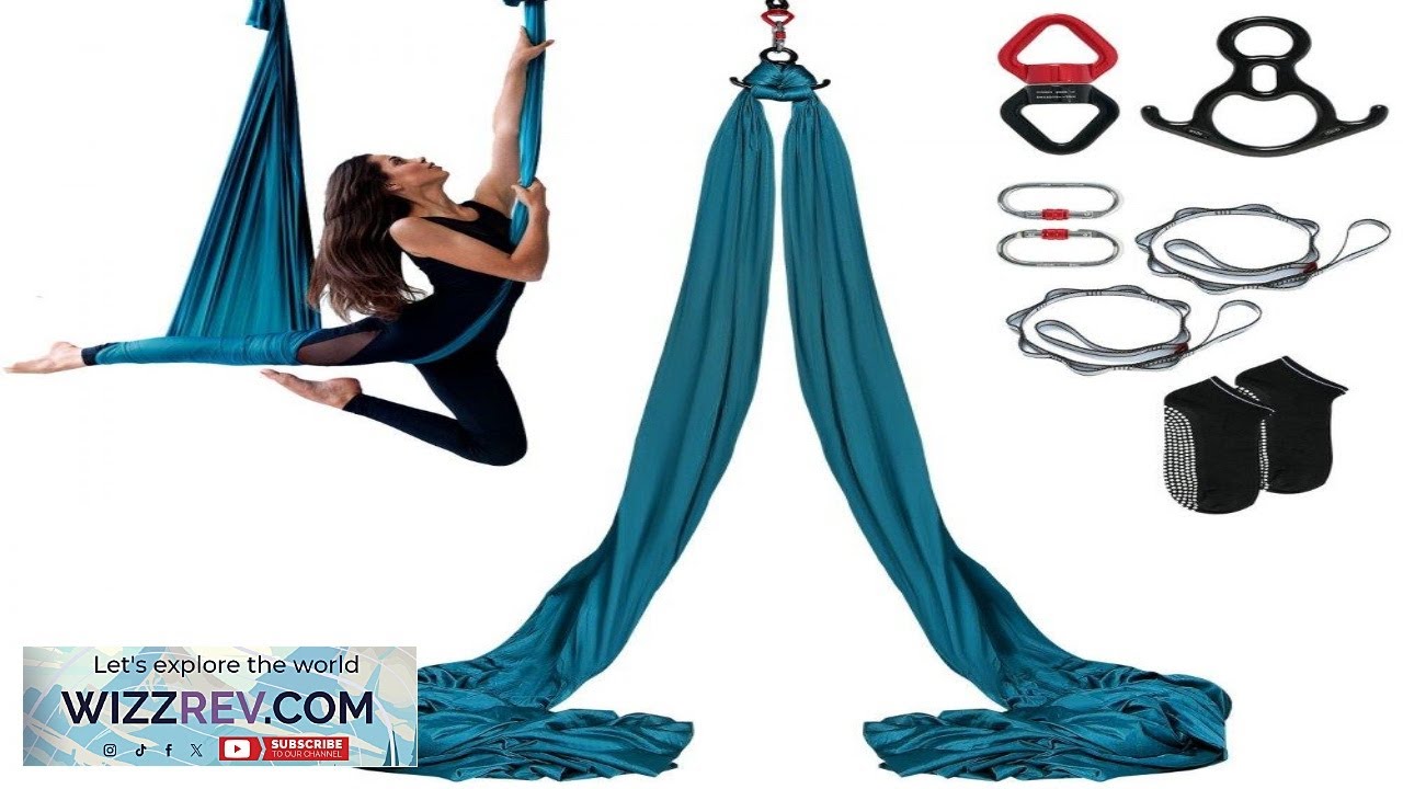 VEVOR Aerial Silk & Yoga Swing 8.7 Yards Aerial Yoga Hammock Kit
