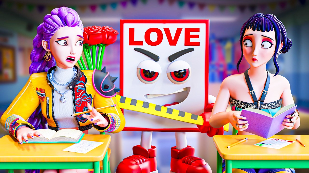 ЛАВ ЛАВ САХУР В ШКОЛЕ?! K-Pop Охотницы на Демонов Huntrix анимация