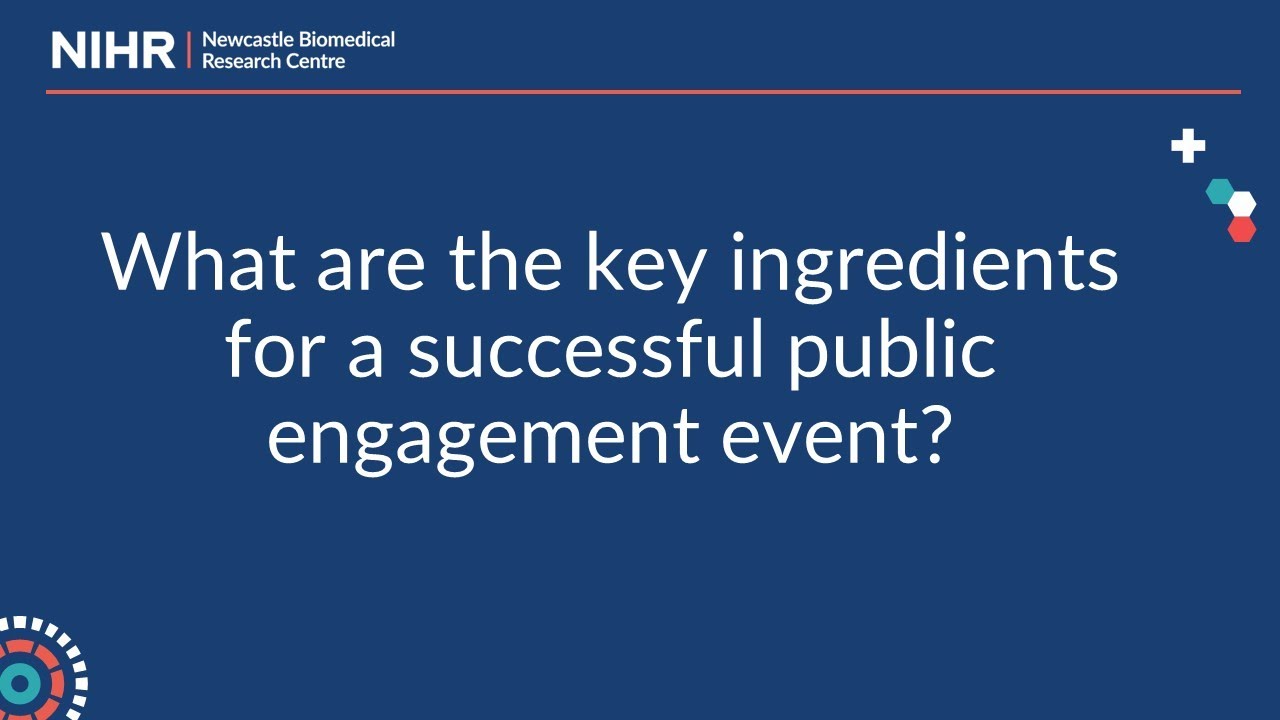 What are the key ingredients for a successful public engagement event ...