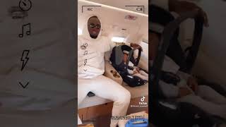 Usain Bolt And Family Are On A Private Jet