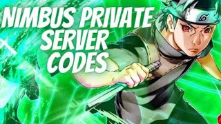 Shindo Life / Nimbus Private Server Codes