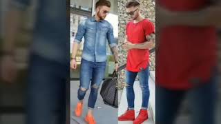Only for men s 1blue Jean s pairing different colours shirt - top 5 colour