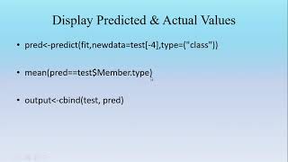 Recursive Partitioning and regression Trees