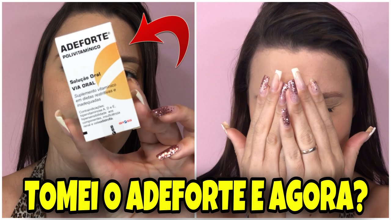 TOMEI O ADEFORTE E AGORA? |CRESCIMENTO DO CABELO| QUEDA DE CABELO ...