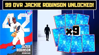 I unlocked 99 OVR JACKIE ROBINSON and then PULLED 9 DIAMONDS from the FREE PACKS in MLB The Show 21!