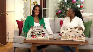 Kringle Express 19 Illuminated Holiday Schwibbogen with Remote on QVC