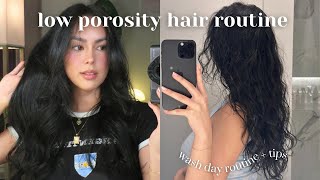 your hair doesn't suck, you just have low porosity hair *NATURAL WAVY + BLOWOUT ROUTINE*