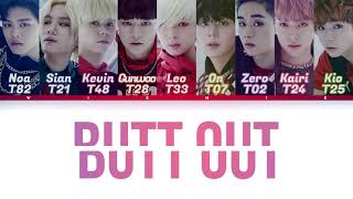 T1419  - 'BUTT OUT' | Color Coded Lyrics (KOR/ROM/PT-BR)