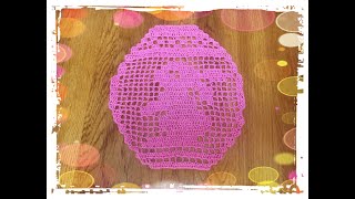 How to crochet Easter egg by using crochet filet stitch  Part 1 of 2