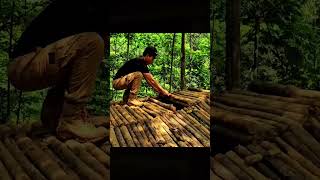 Deep Forest Solo Camping – Survival House Build in the Wild #campping #survival #survivalshelter