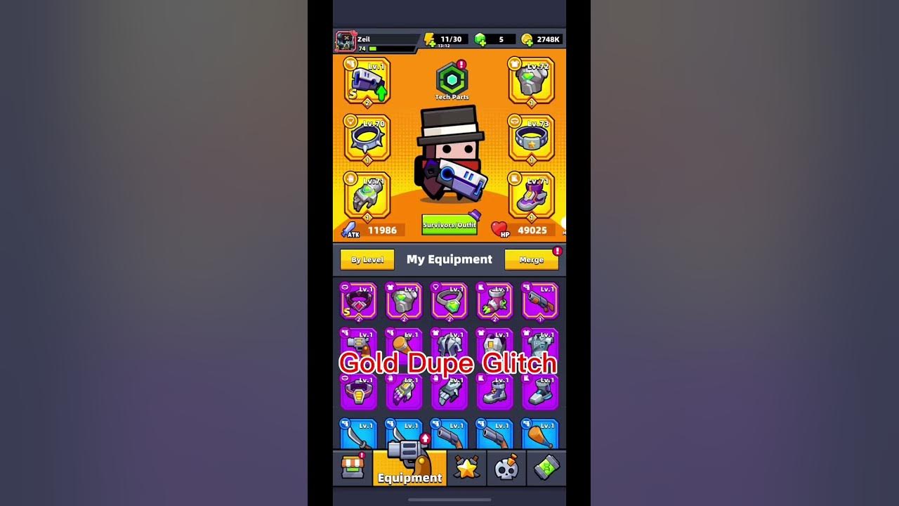 Survivor.io gold duplication glitch