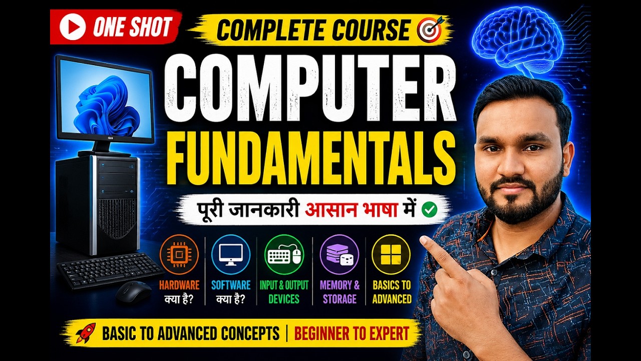 Computer Fundamentals for Beginners | Computer Basics Full Course in ...