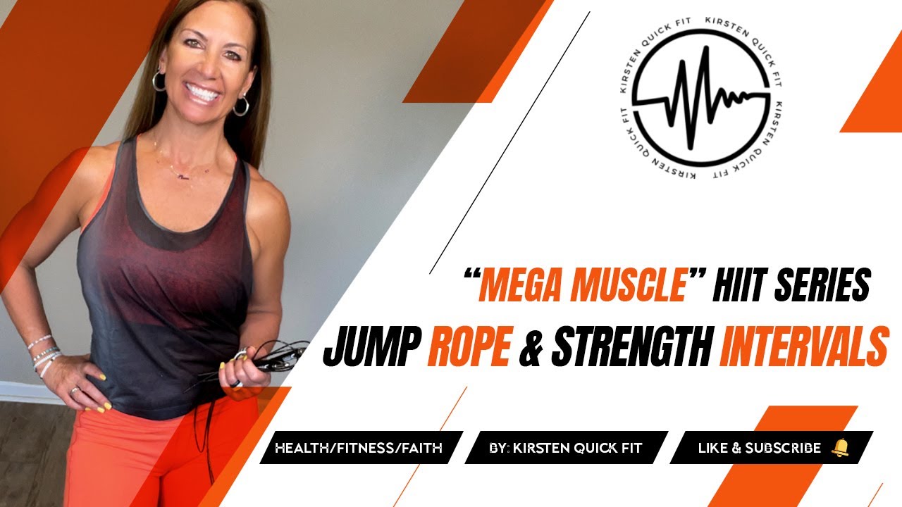 20 Min. Jump Rope Cardio & STRENGTH Intervals jumpropeworkout 