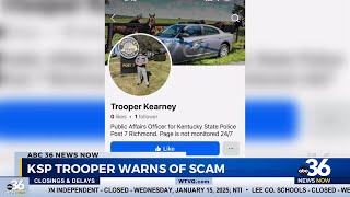 KSP trooper warns of scam account