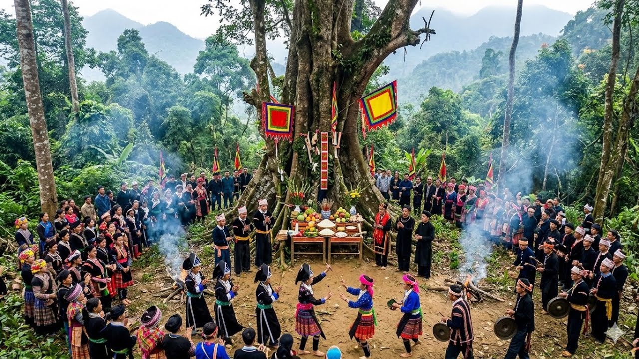 Lễ Cúng Rừng Thiên Của Đồng Bào Người Hà Nhì Biên Giới