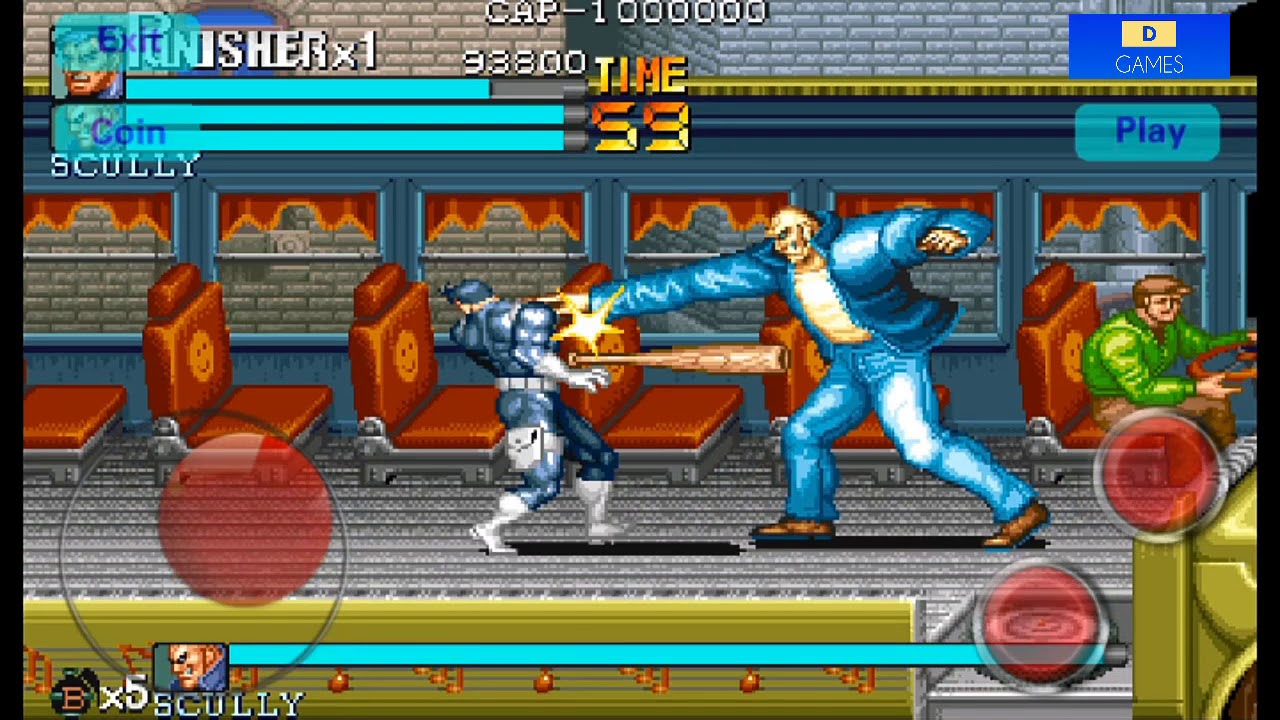 The Punisher 1993 Video Game Capcom Marvel Comics Arcade Game Stage 1 Youtube