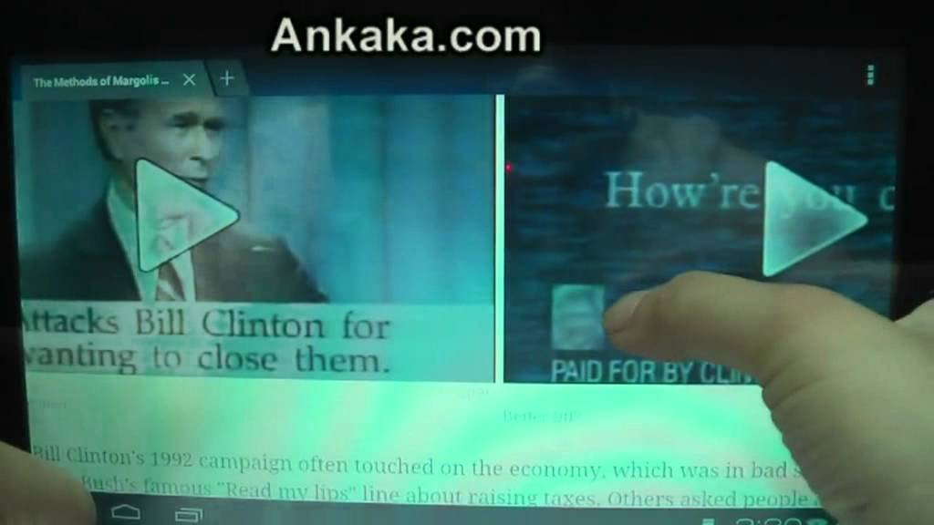 Demo FlyTouch ICS: GPS, Android 4.0 Ice Cream Sandwich Tablet, 10.1", 1G RAM + 4G Rom, Double Touch