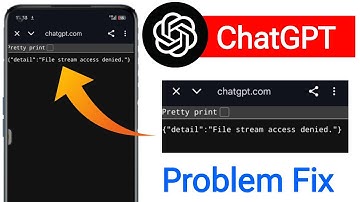 ChatGPT PDF download problem | Fix ChatGPT file stream access denied problem | ChatGPT pdf not found
