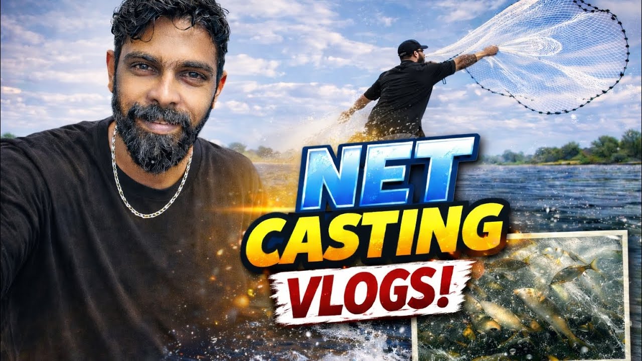 Goa Fishing Vlog: Solo Net Casting in Deep Water 😱