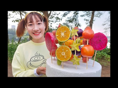 Video Chị Tuyết Đi Bán Hoa Quả Xiên - Tuyết Tuyết TV - youtube