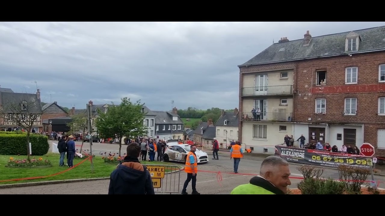 rallye dieppe es11 bacqueville en caux départ (crash)