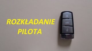 VW Passat B6 rozkładanie pilota - wymiana baterii