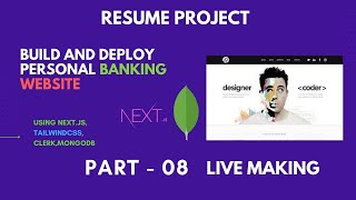 Building a Live Banking Management App with Next.js, TailwindCSS, MongoDB, and Clerk from Scratch!