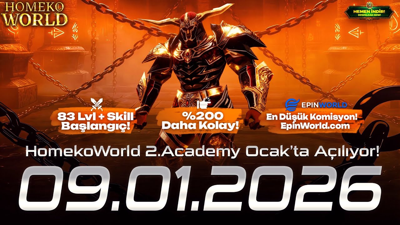 HomekoWorld %200 Daha Kolay 2.Academy 09 Ocak'ta! | Full PUS Hediye! | 500K GB Alımı! | 