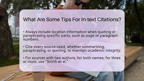 What Are Some Tips For In-text Citations? - The Language Library