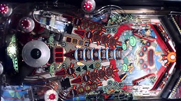 Attack From Mars pinball machine gameplay (rotated/full-screen)