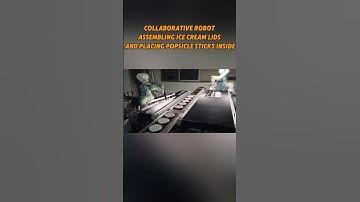 Collaborative Robots: Ice Cream Lid and Spoon Assembly#CollaborativeRobots #AssemblyAutomation