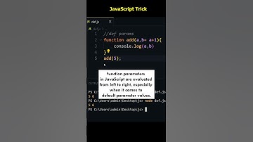 99% of Developers Don’t Know This JavaScript Default Parameters Trick 🤯 #coding #javascript