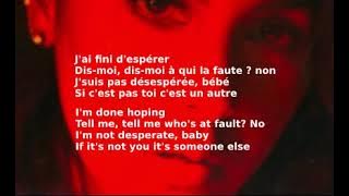 Lynda - Fini D'Espérer - English Lyrics French Paroles ('Finished With Hoping')