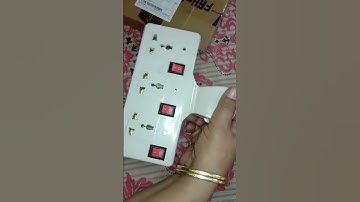 Three multi plug with individual switch. #fypシ #unboxing #flipkart #shortvideo #foryou